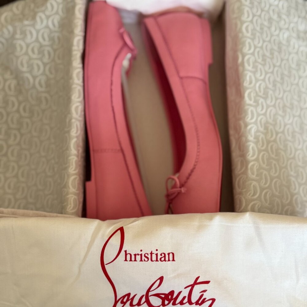 New Christian Louboutin MAMADRAGUE Leather Ballerina Ballet Flats. US Size 10.5B - Picture 13 of 13